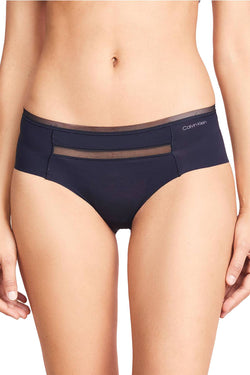 Calvin Klein Invisibles Mesh Trim Hipster in Shoreline thumbnail 1