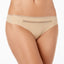 Calvin Klein Invisibles Mesh-trim Thong Underwear Qd3692 Bare