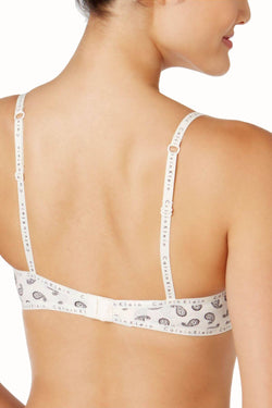 Calvin Klein Ivory Minimal-Paisley Signature Lace-Trim Demi Bra thumbnail 3