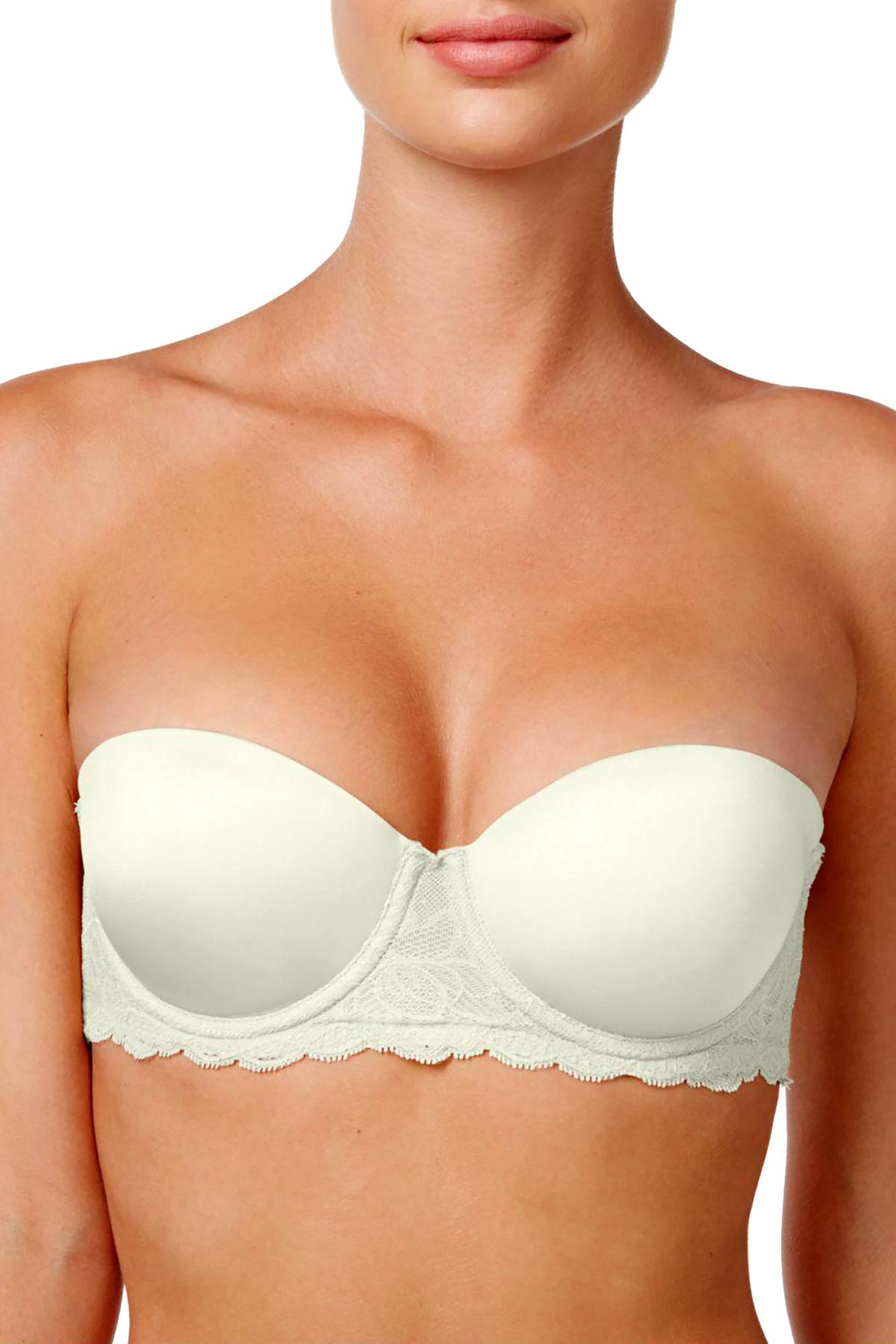 Calvin Klein Ivory Seductive Comfort Lace Lift 5-way Bra