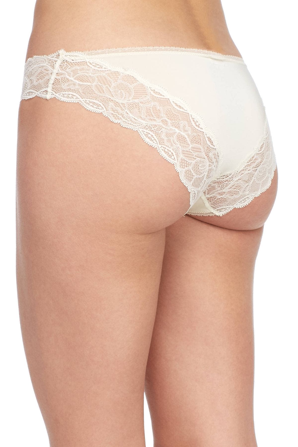 Calvin Klein Ivory Seductive Comfort Lace-Waist Brief