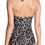 Calvin Klein Jaguar Side-Pleated Halter One-Piece Swimsuit
