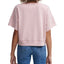Calvin Klein Jeans Distressed Logo Short Sleeve Sweatshirt Rose Quartz