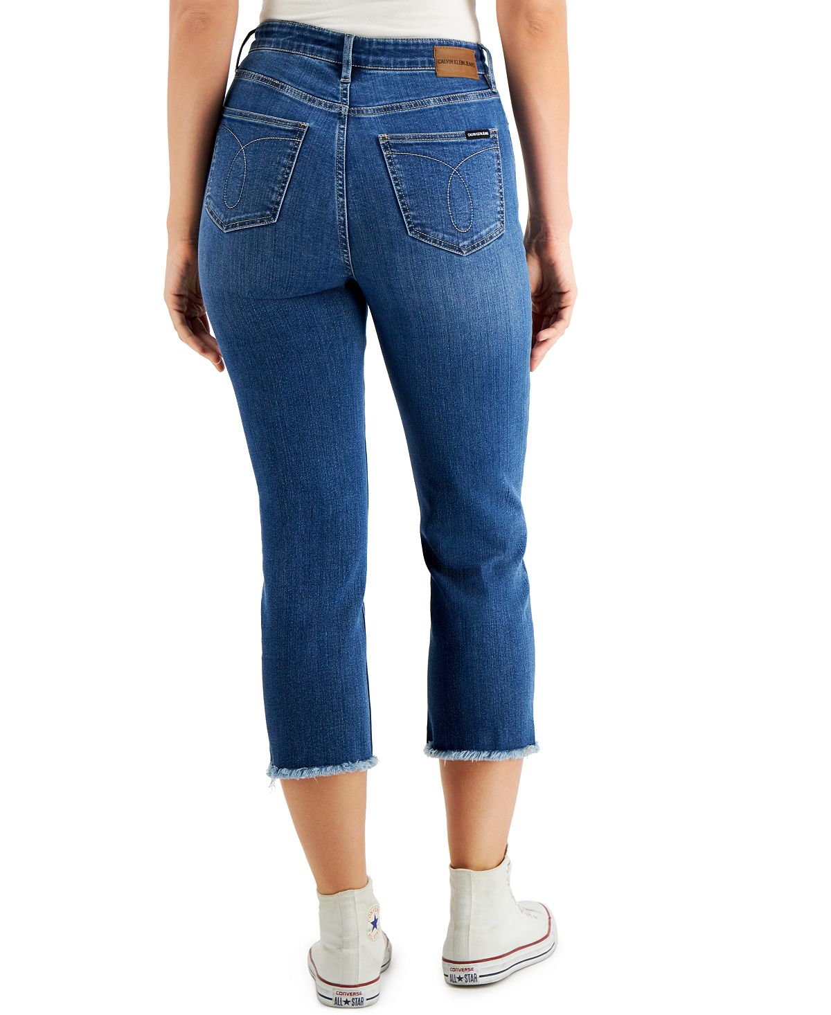 Calvin Klein Jeans High-rise Tummy-control Cropped Jeans Riverside