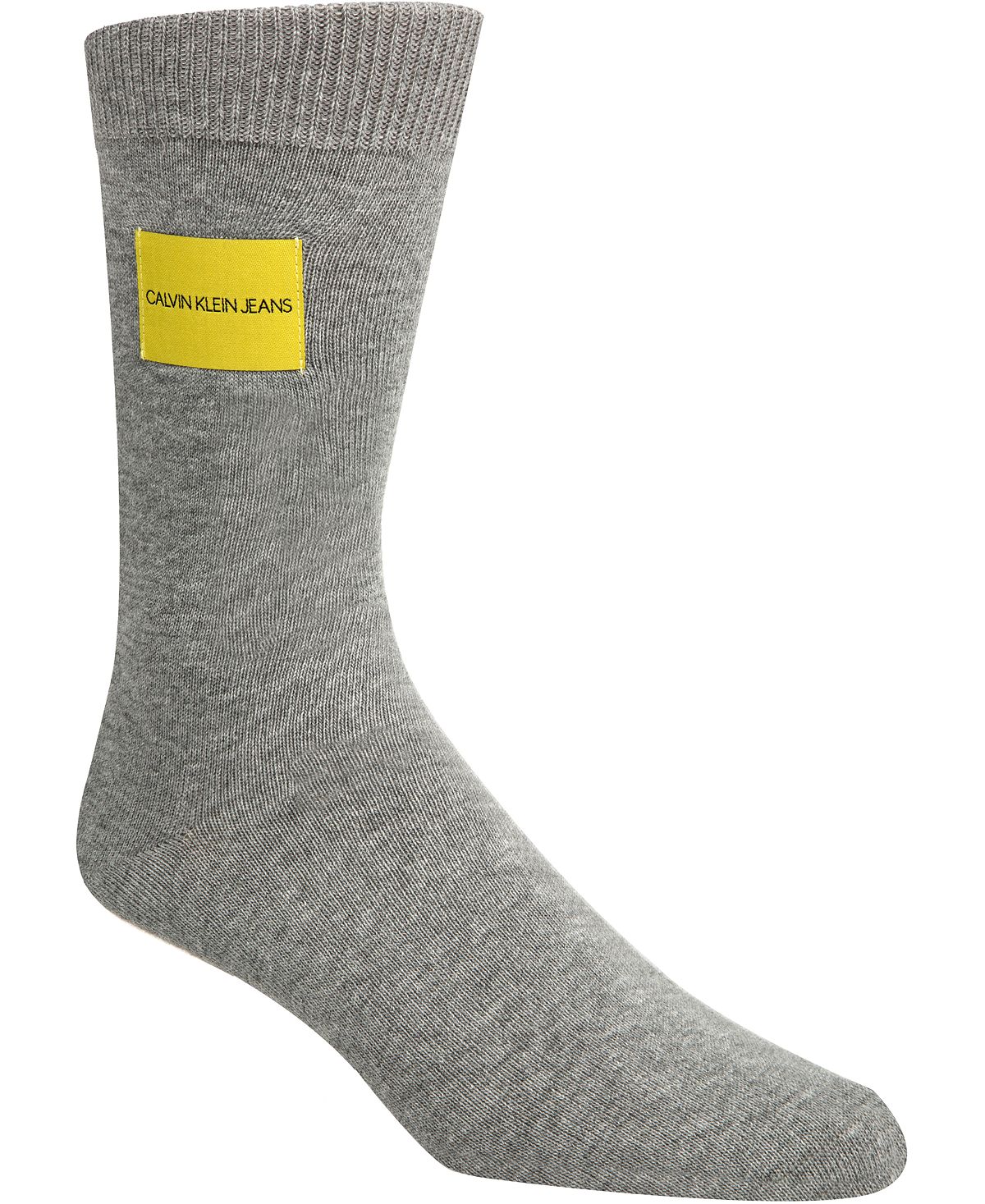 Calvin Klein Jeans Logo-patch Crew Socks Oxford Heather