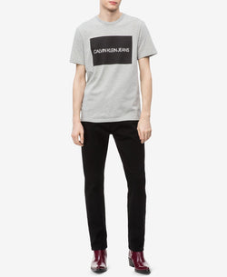 Calvin Klein Jeans Logo-print T-shirt Med Charcoal Htr thumbnail 3