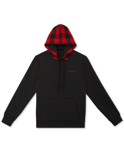 Calvin Klein Jeans Plaid Hood Sweater Black thumbnail 4