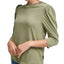 Calvin Klein Jeans Puffed Sleeve Mock Neck Top Bonsai
