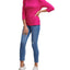 Calvin Klein Jeans Puffed Sleeve Mock Neck Top Glam
