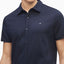 Calvin Klein Knit Button-down Short Sleeve Shirt Sky Captain