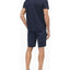 Calvin Klein Knit Button-down Short Sleeve Shirt Sky Captain