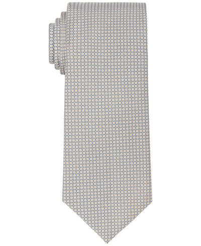 Calvin Klein Linear Geo Print Tie Tan Multi