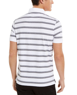 Calvin Klein Liquid Cotton Slim-fit Stripe Polo Shirt White thumbnail 2
