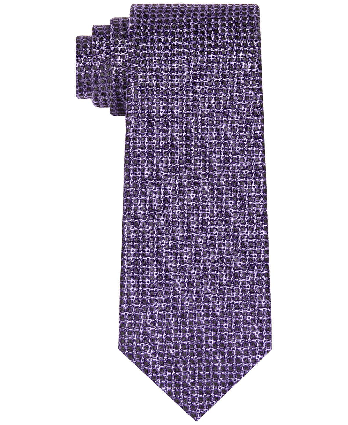 Calvin Klein Locked Grid Tie Iris