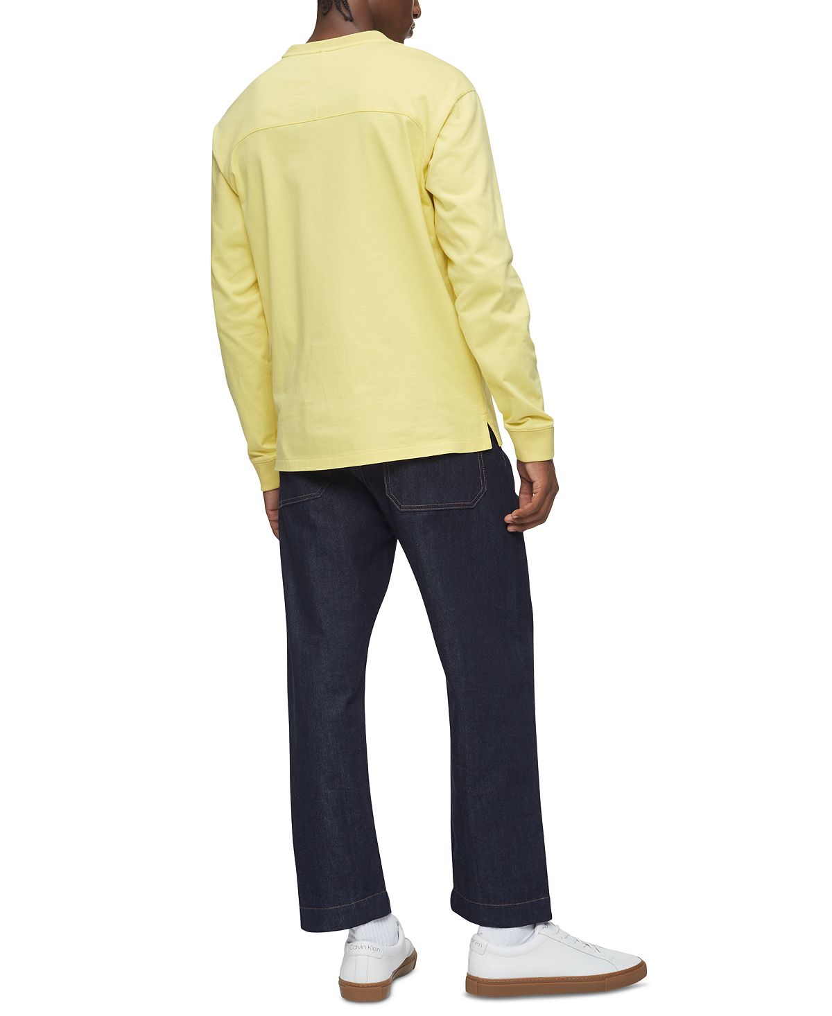 Calvin Klein Logo Long-sleeve T-shirt Celandine