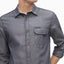 Calvin Klein Long Sleeve Chambray Stripe Shirt Black