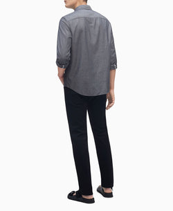 Calvin Klein Long Sleeve Chambray Stripe Shirt Black thumbnail 3