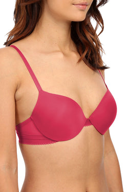 Calvin Klein Magenta Icon Modern T-Shirt Demi Bra thumbnail 3