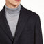 Calvin Klein Malibu Slim-fit Charcoal Plaid Overcoat Charcoal