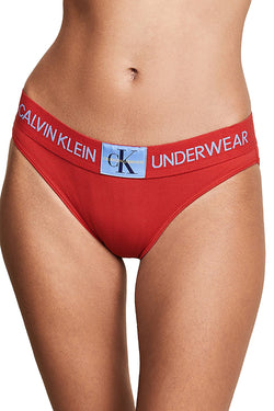 Calvin Klein Manic-Red Monogram Waist Bikini Brief thumbnail 2