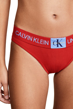 Calvin Klein Manic-Red Monogram Waist Bikini Brief thumbnail 4