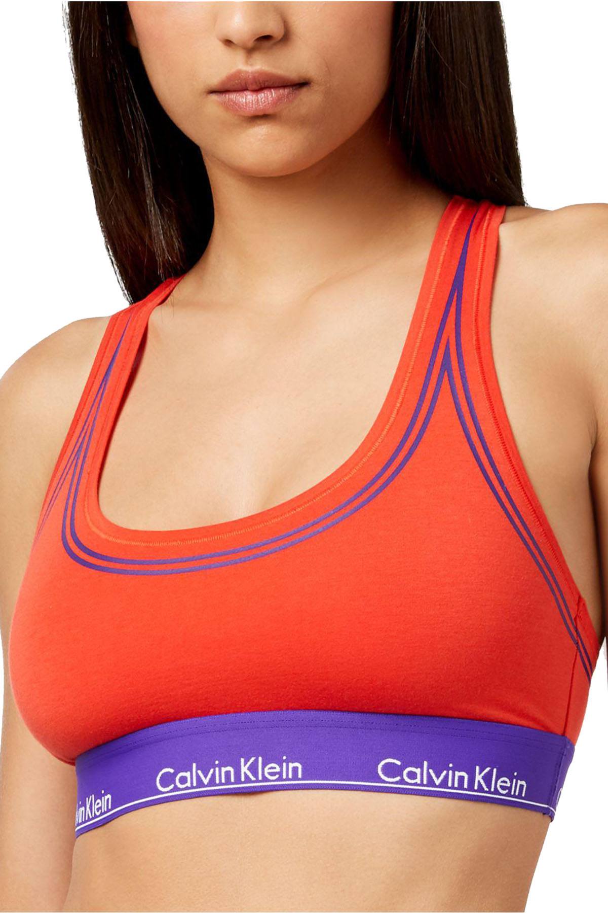 Calvin Klein Marlow Memory-Foam Contrast Bralette