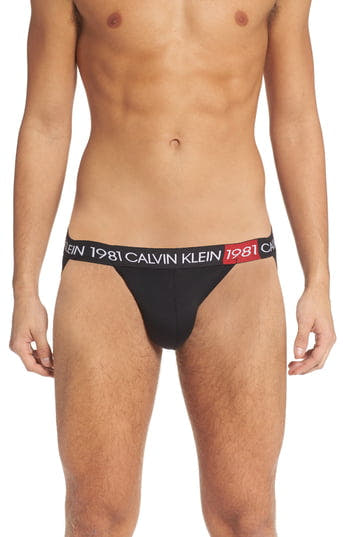Calvin Klein Men's 1981 Jock Strap Black