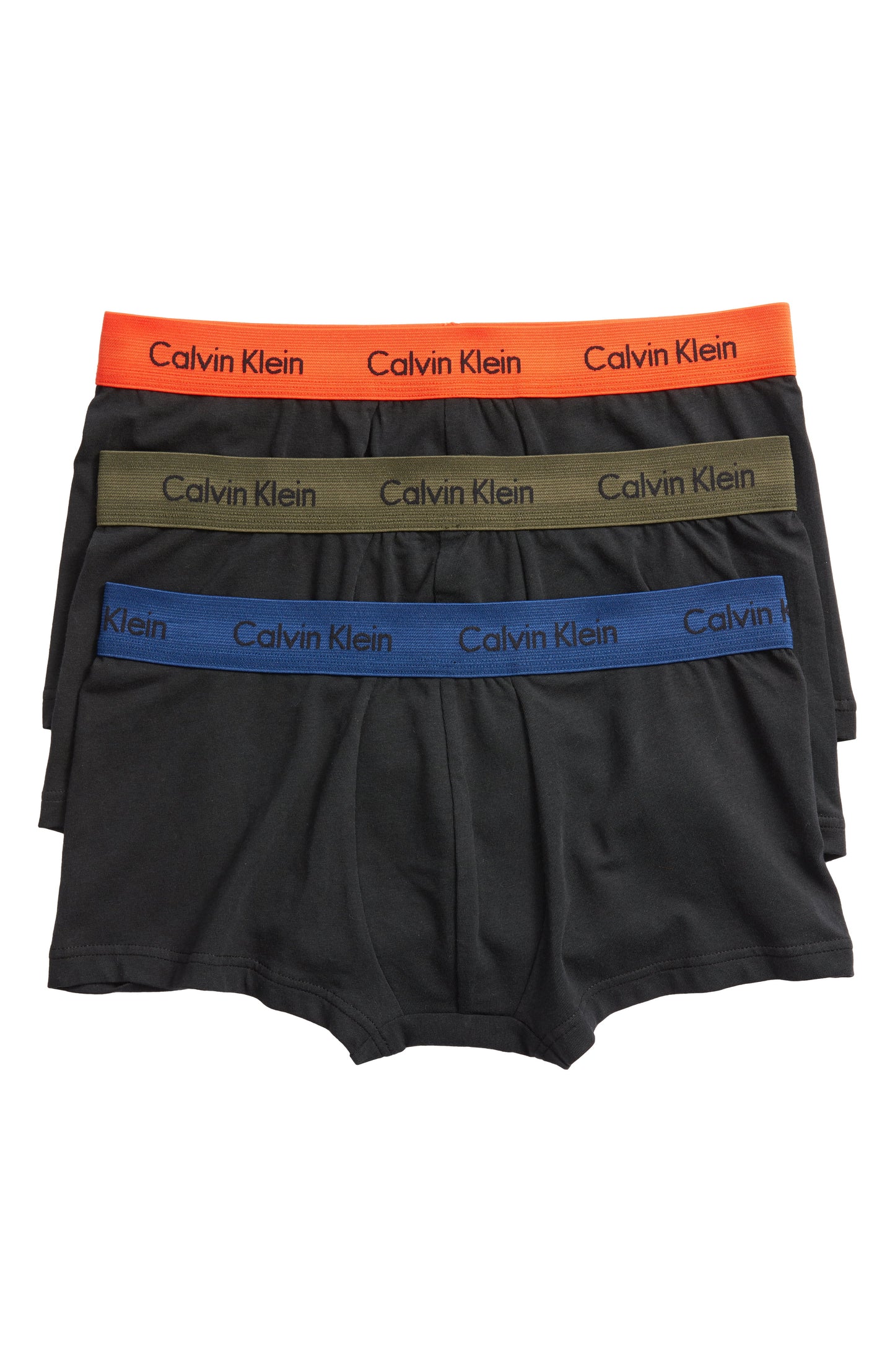 Calvin Klein Men's 3-Pack Stretch Cotton Low Rise Trunks