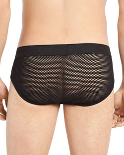 Calvin Klein Mesh-inset Hip Briefs Black thumbnail 2