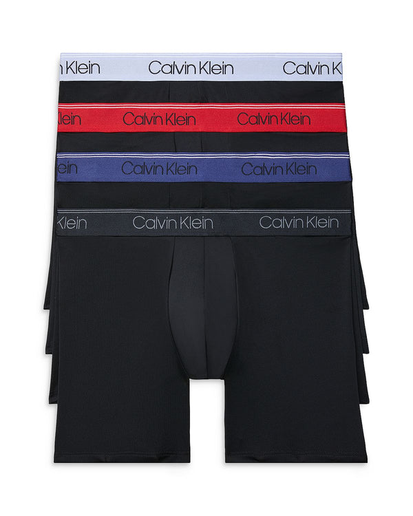 Calvin Klein Microfiber Stretch Boxer Briefs Pack Of 4 Black Multi