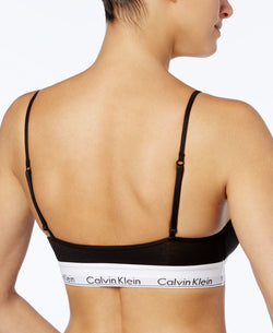 Calvin Klein Modern Cotton Adjustable Strap Bralette Qf1730 Black thumbnail 2