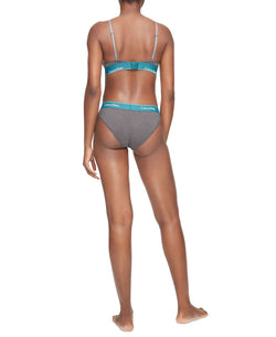 Calvin Klein Modern Cotton Logo Bikini Underwear F3787 Charcoal Heather thumbnail 2