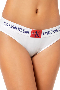 Calvin Klein Monogram Bikini Brief in White thumbnail 3