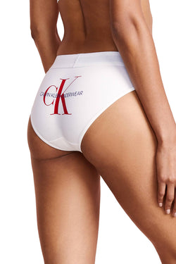 Calvin Klein Monogram Bikini Brief in White thumbnail 4
