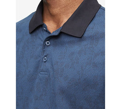 Calvin Klein Monogram Logo Printed Polo Shirt Ink thumbnail 3