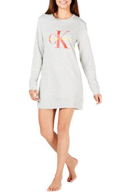 Calvin Klein Monogram Lounge Nightshirt in Grey Heather thumbnail 1
