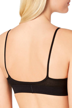 Calvin Klein Monogram Mesh Unlined Bralette in Black thumbnail 2
