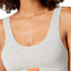 Calvin Klein Monogram Unlined Bralette in Grey Heather