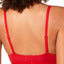 Calvin Klein Monogram Unlined Triangle Bralette in Manic Red