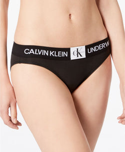 Calvin Klein Monogram Waist Bikini Brief Black thumbnail 3