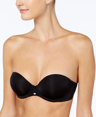 Calvin Klein Naked Glamour Strapless Push Up Bra F3493 Black