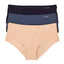 Calvin Klein Navy/Beige/Black Invisibles Hipster 3-Pack