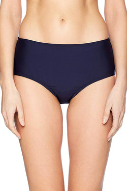 Calvin Klein Navy Mid Rise Tummy Control Bikini Bottom thumbnail 1