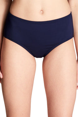 Calvin Klein Navy Mid Rise Tummy Control Bikini Bottom thumbnail 4
