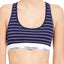 Calvin Klein Navy Simple-Stripe Modern Cotton Bralette
