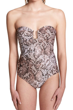 Calvin Klein Nectar-Chameleon Hardware Bandeau One-Piece Swimsuit thumbnail 1