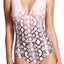 Calvin Klein Nectar Ombre Snake-Print Plunge Halter One-Piece Swimsuit