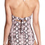 Calvin Klein Nectar Ombre Snake-Print Plunge Halter One-Piece Swimsuit