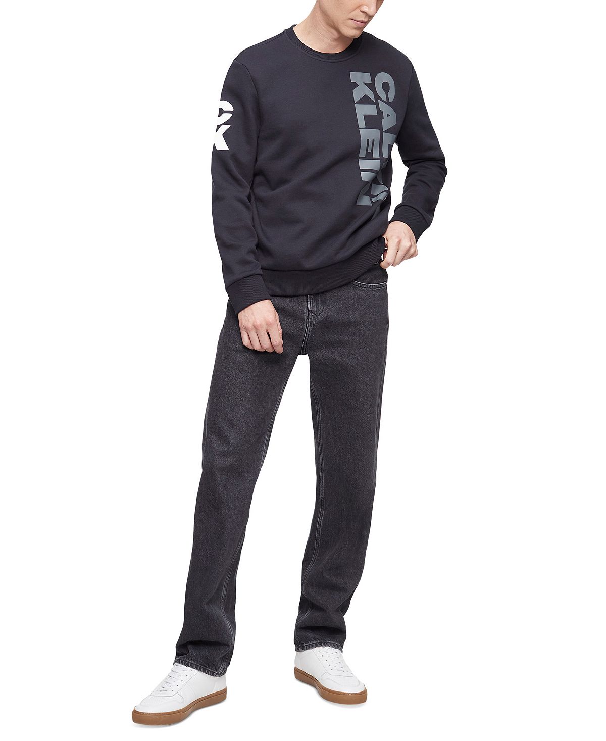 Calvin Klein Nyc Logo Sweatshirt Black Beauty