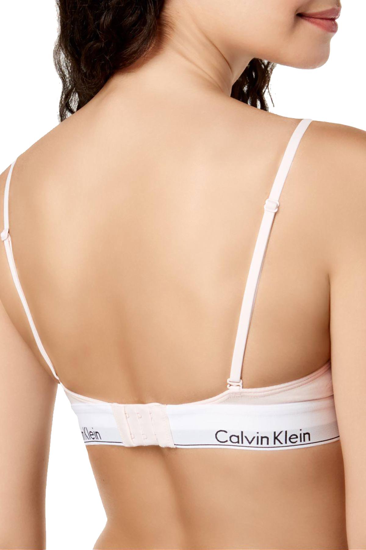 Calvin Klein Modern Cotton Cross Back Triangle Bra - Rosey Dream – Potters  of Buxton